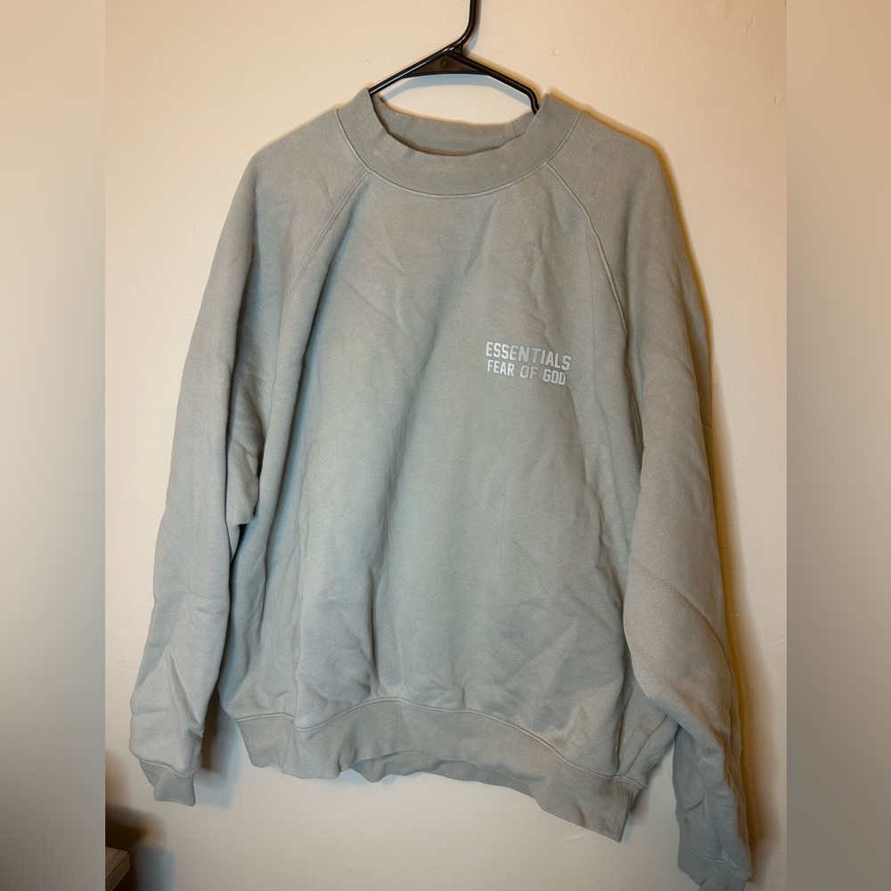 Essentials Fear of God Light Gray Crewneck Sweater